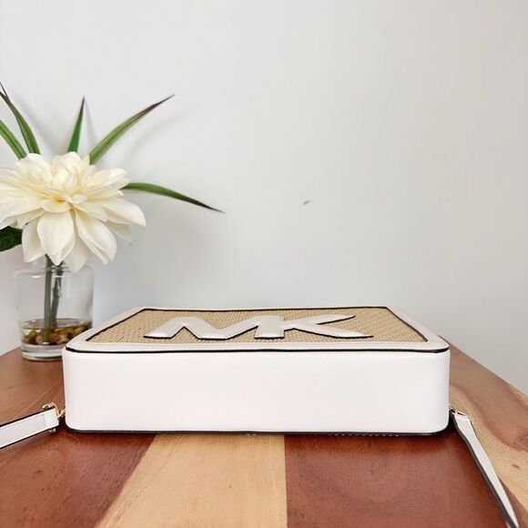 NWT MICHAEL KORS STRAW PYTHON CAPSULE CROSSBODY BAG - Picture 5 of 7